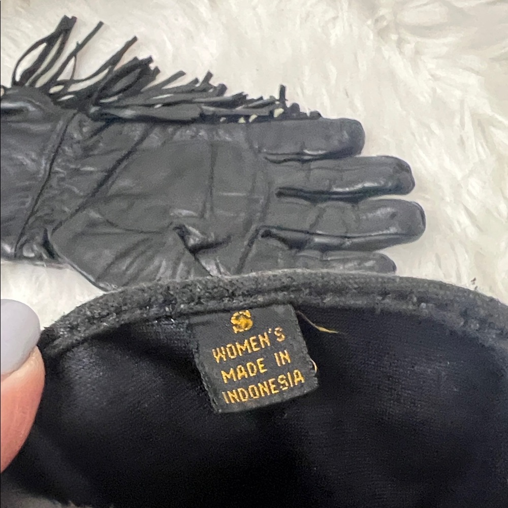 Harley-Davidson WillieG Black Leather Studded Riding Gloves - Picture 5 of 5